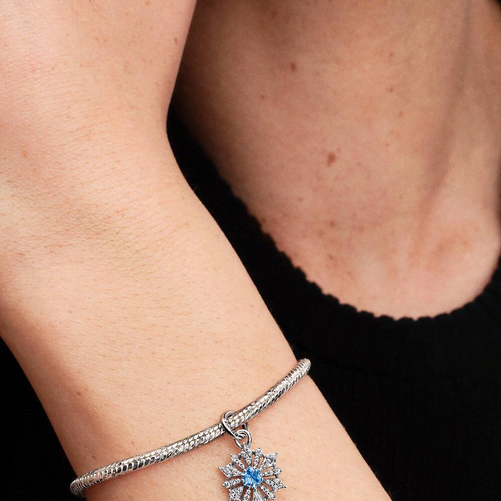 Disney Frozen Queen Elsa Snowflake Dangle Charm