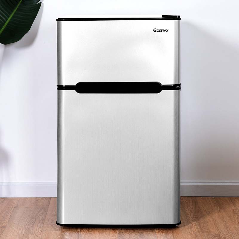 3.2 Cu. Ft. 2-Door Compact Refrigerator With Freezer - Black, Gray Or White
