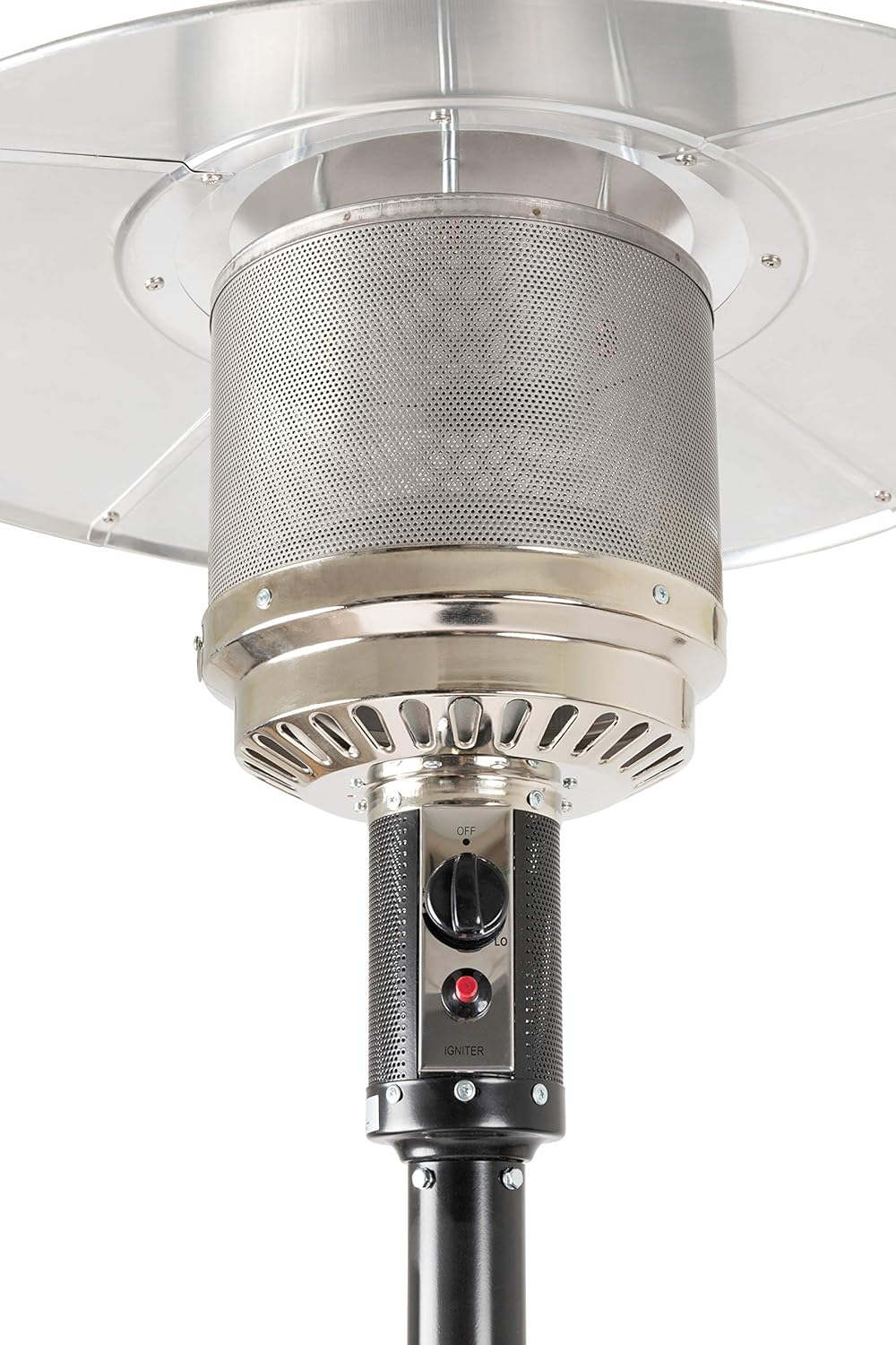 Amazon Basics Outdoor Propane Patio Heater With Wheels, 46,000 BTU - 61825