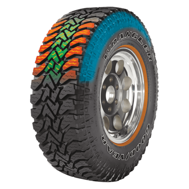 Goodyear Wrangler Authority A/T All-Terrain All-Season Tire 31X10.50R15LT 109Q - Wrangler Authority A/T