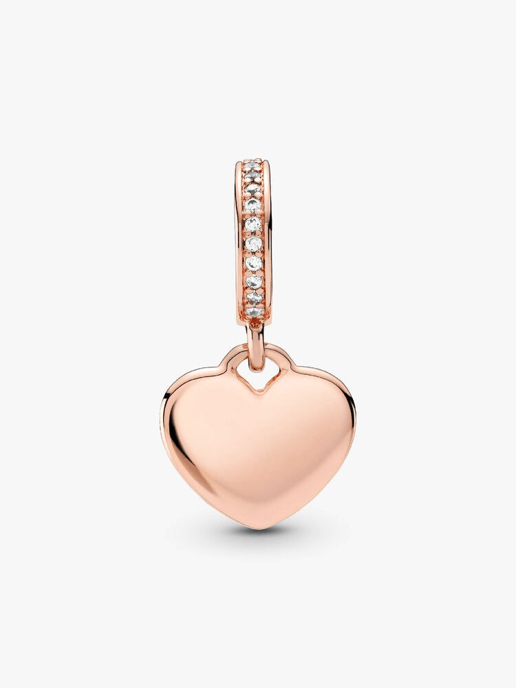 Engravable Heart Tag Dangle Charm