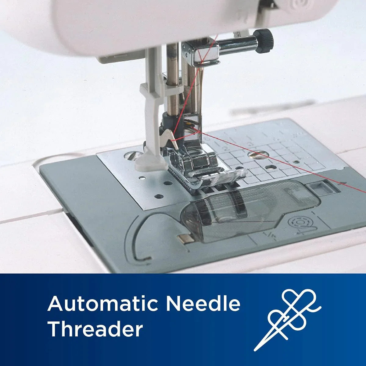 Brother Computerized Sewing And Quilting Machine, 165 Built-In Stitches, LCD Display, White, 20x12x17 - XR9550