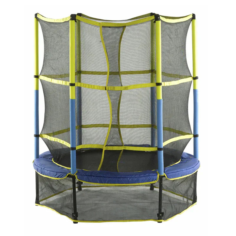 Upper Bounce Kids Trampoline With Safety Enclosure, 55 inch - No-Spring Bungee System