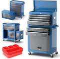 AIRAJ 8-Drawer Rolling Tool Chest With Wheels, Cold-Rolled Steel, 550 lbs Capacity