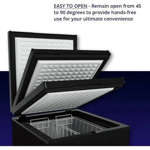 Northair Chest Freezer 3.5 Cu Ft With 2 Removable Baskets - Black