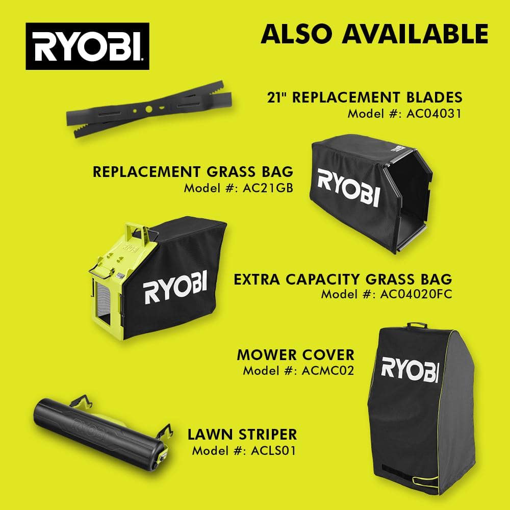 Ryobi 40V HP Brushless 21-in Self-Propelled AWD Lawn Mower With (2) 6.0Ah Batteries And Charger - RY401021