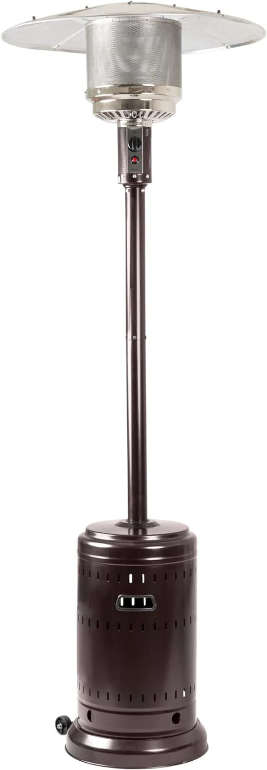Amazon Basics Outdoor Propane Patio Heater With Wheels, 46,000 BTU - 61825