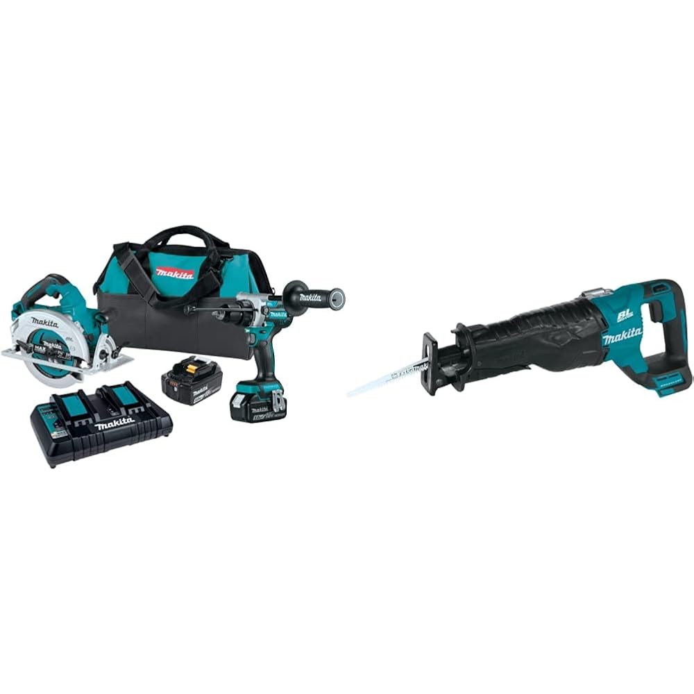 Makita 18V LXT Brushless Cordless 2-Pc Combo Kit With XRJ05Z Reciprocating Saw - XT290PT