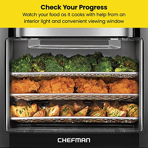 CHEFMAN Multifunctional Digital Air Fryer Rotisserie Dehydrator Convection Oven - 10-Liter