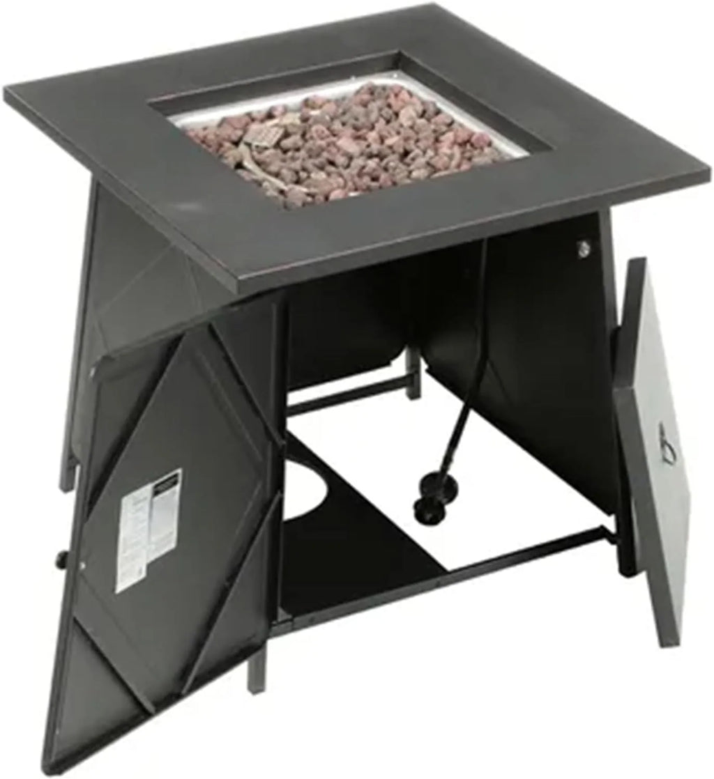 Four Seasons Courtyard 28-Inch Square 50,000 BTU Gas Fire Pit Table - SRGF11634