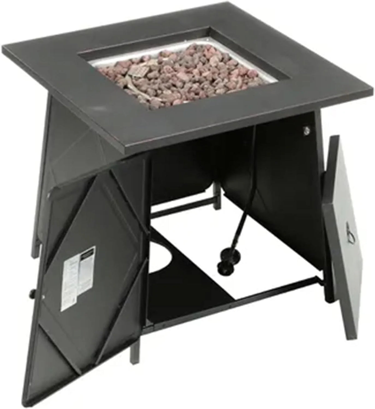 Four Seasons Courtyard 28-Inch Square 50,000 BTU Gas Fire Pit Table - SRGF11634