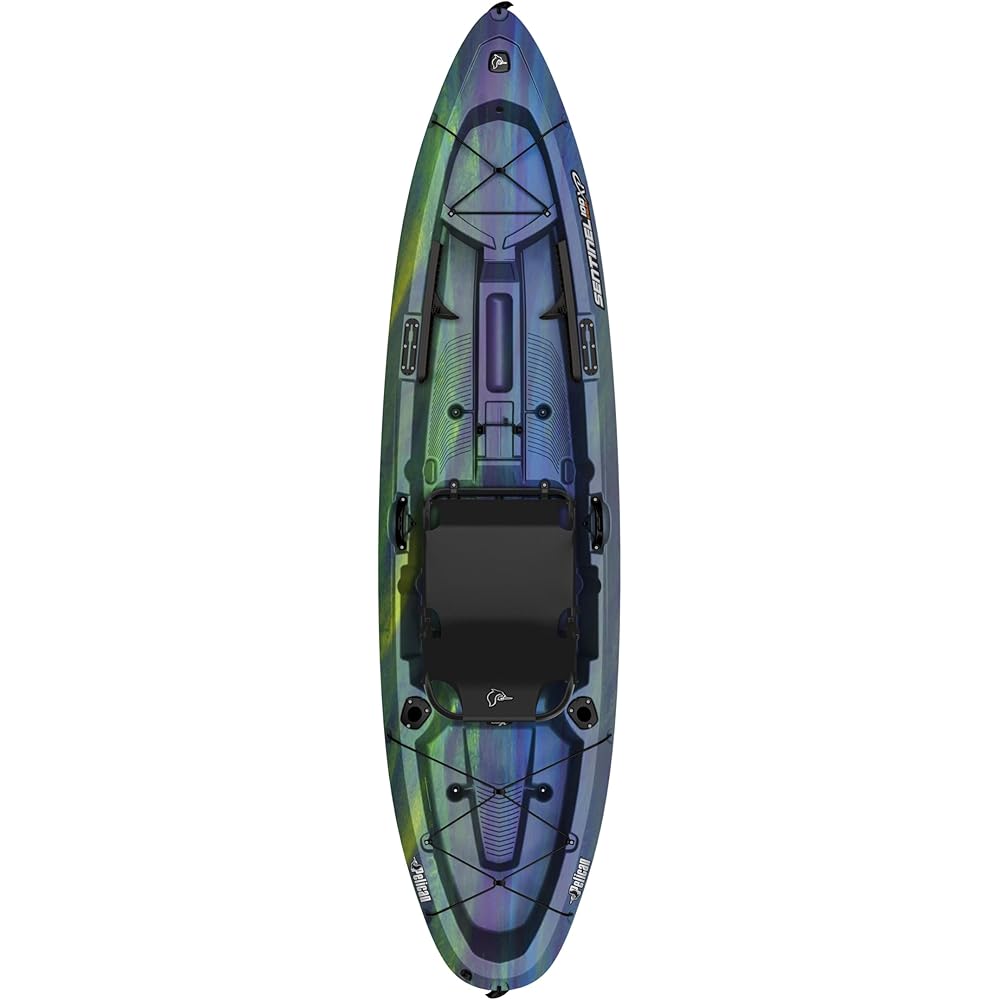 Pelican Sentinel 100XP Angler 10-Foot Sit-On-Top Fishing Kayak - Iris