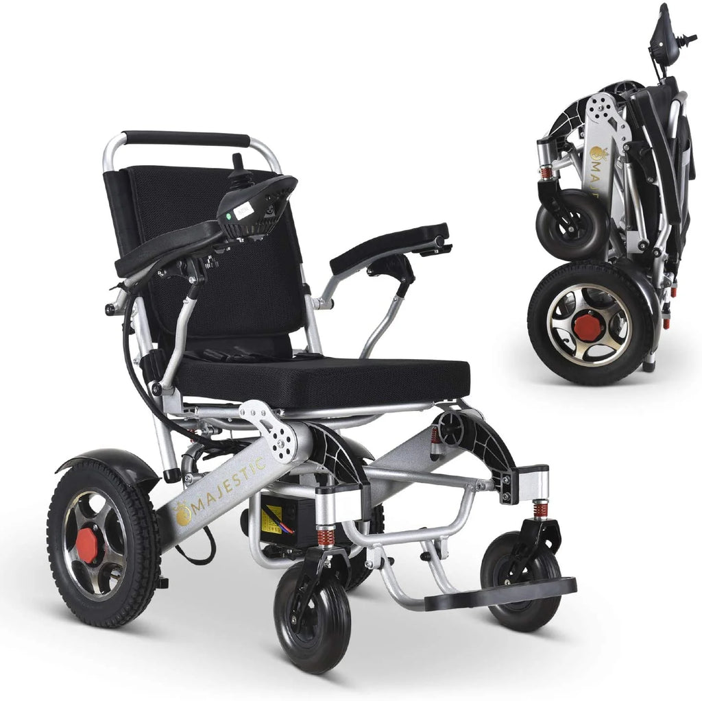 Comfy Go Folding Electric Power Wheelchair, 17.5 Seat Width