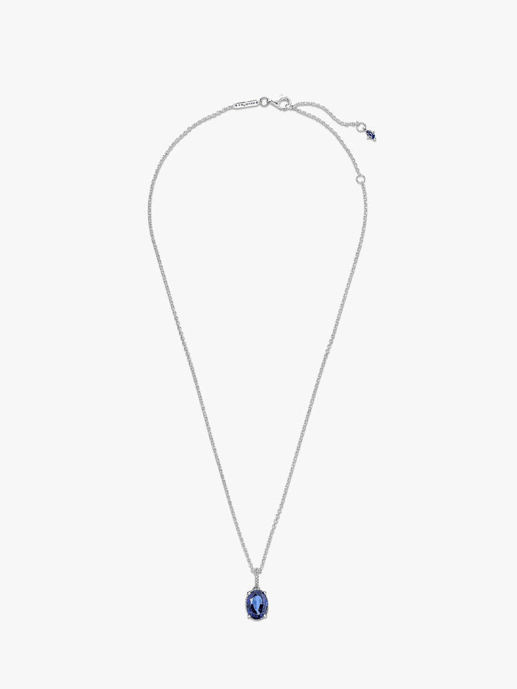 Sparkling Statement Halo Pendant Necklace