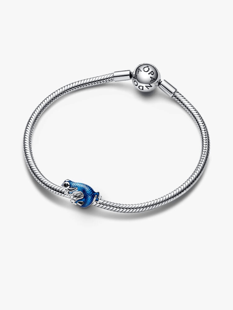 Metallic Blue Gecko Charm
