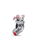 Festive Mouse & Stocking Charm