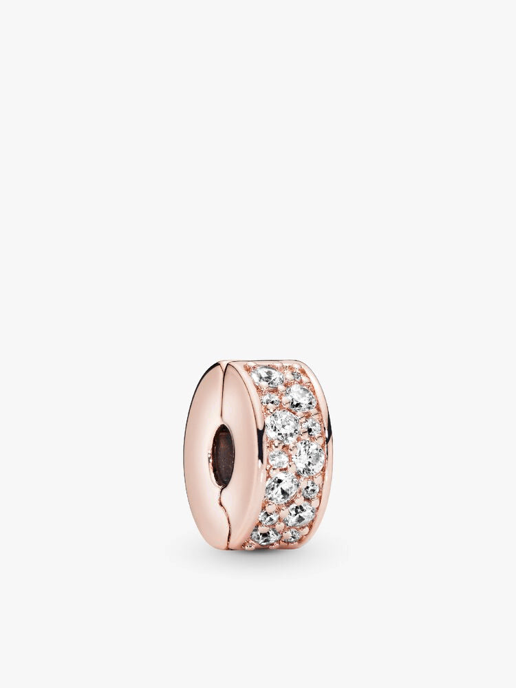 Clear Pavé Clip Charm