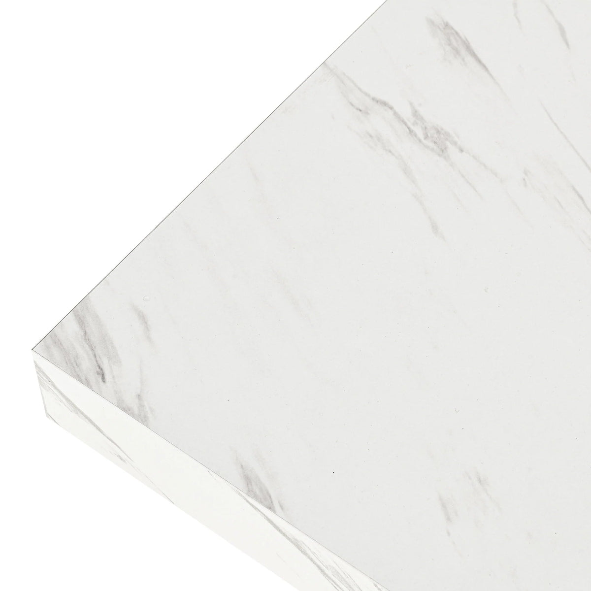 Console Table With Faux Marble MDF Top And Gold Metal Frame
