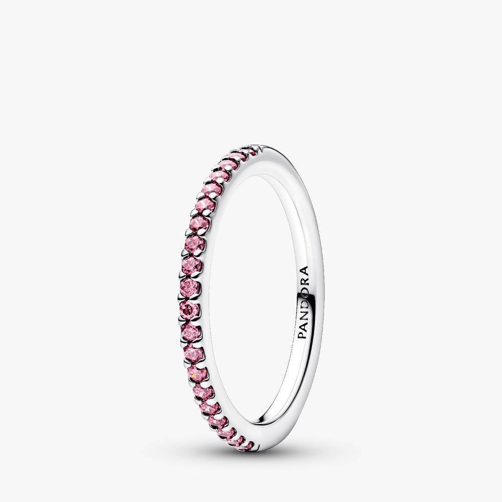 Pink Butterfly Ring Set