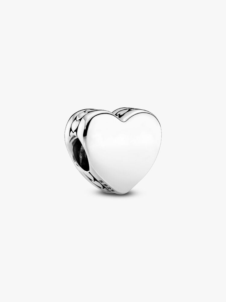 Engravable Heart Charm Bracelet Set