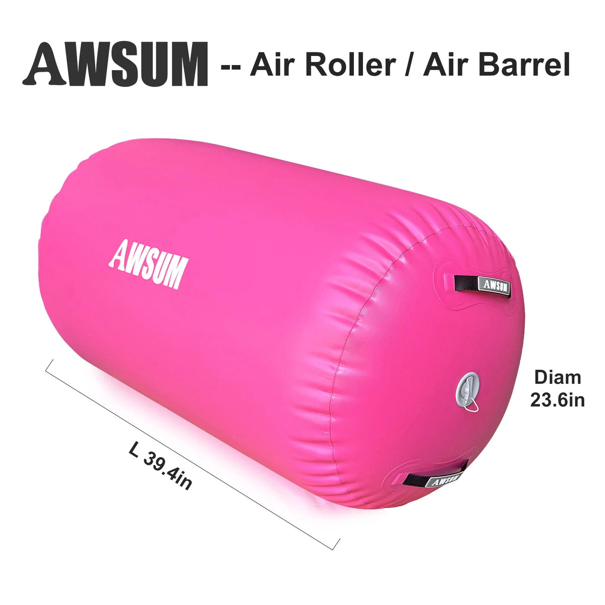 AWSUM Inflatable Air Gymnastics Training Mat, 10 ft, 13 ft, 16 ft, 4 inches Thick - With Electric Pump