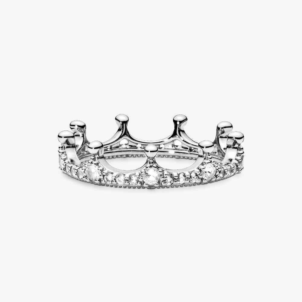 FINAL SALE - Clear Sparkling Crown Ring