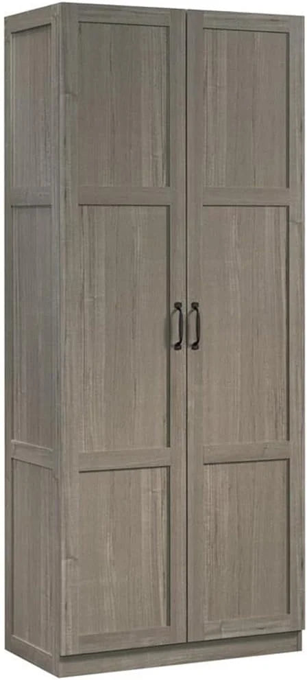 Storage Pantry Cabinet, Soft White, 5 Shelves