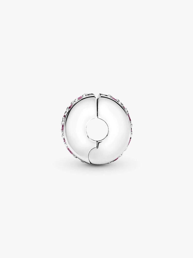 Pink Pavé Clip Charm