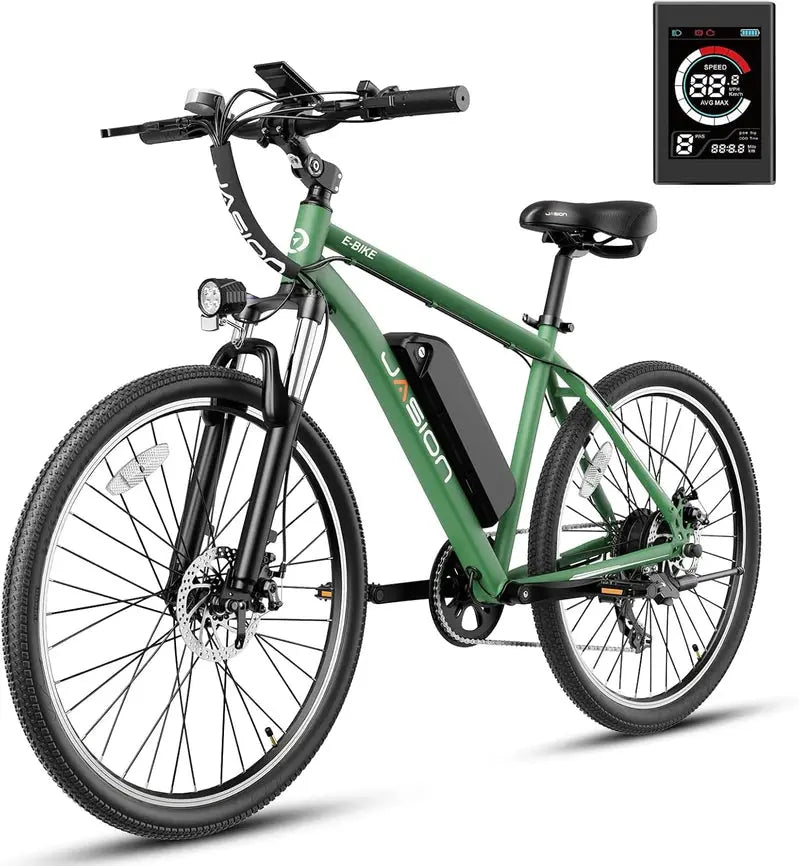 Jasion Adult Electric Mountain Bike, 40-Mile Peak Range, 20 MPH - EB5
