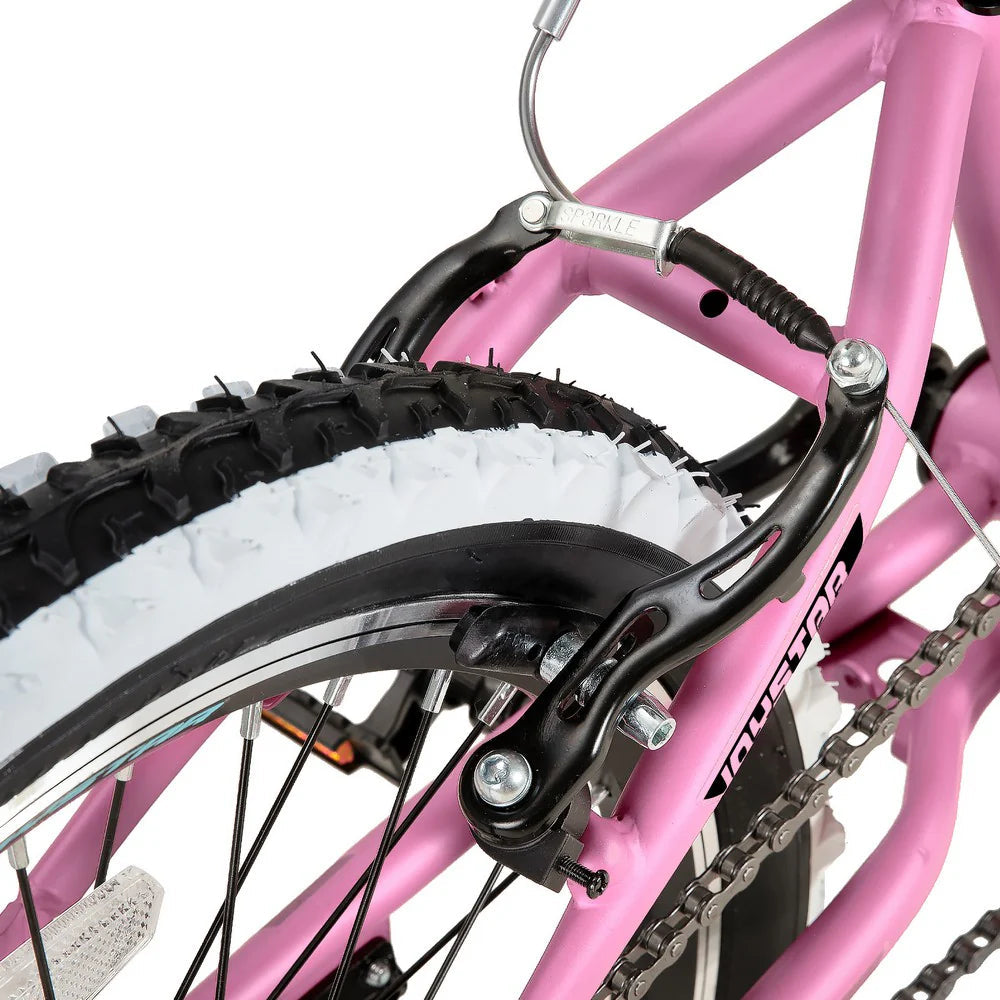 Kids' Single-Speed Mountain Bike, 20-Inch/24-Inch - White Wall Knobby Tires