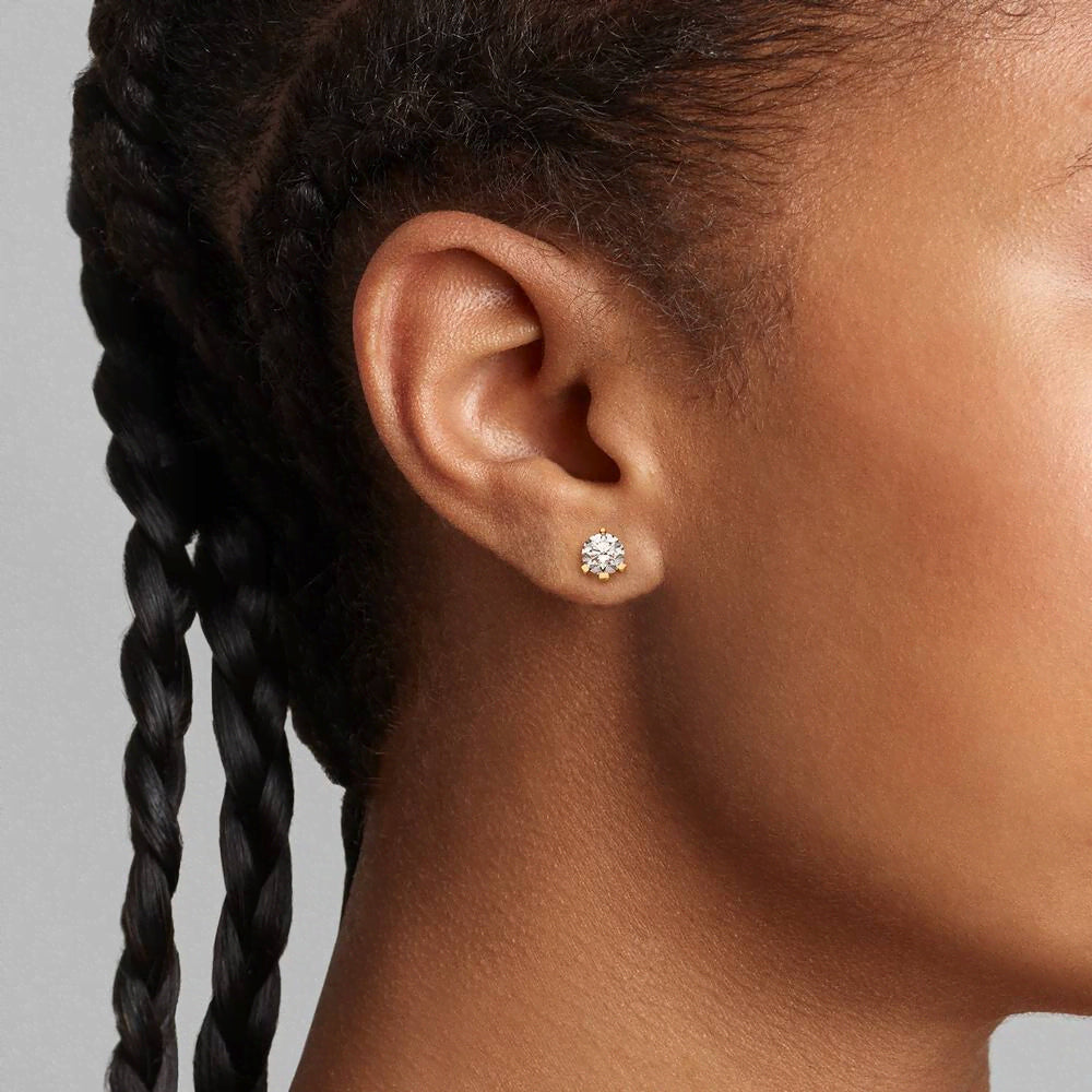 Pandora Nova 14k Gold Lab-grown Diamond Earrings
