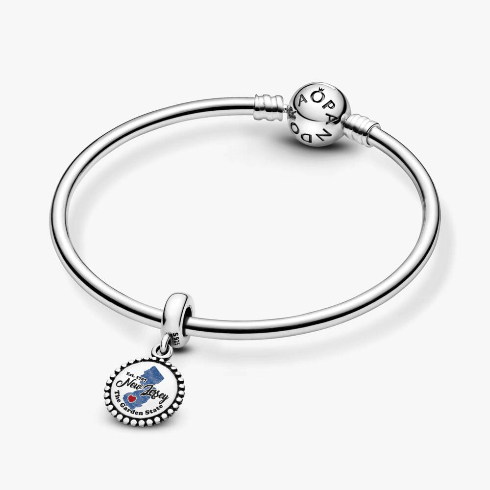 NJ Map Dangle Charm