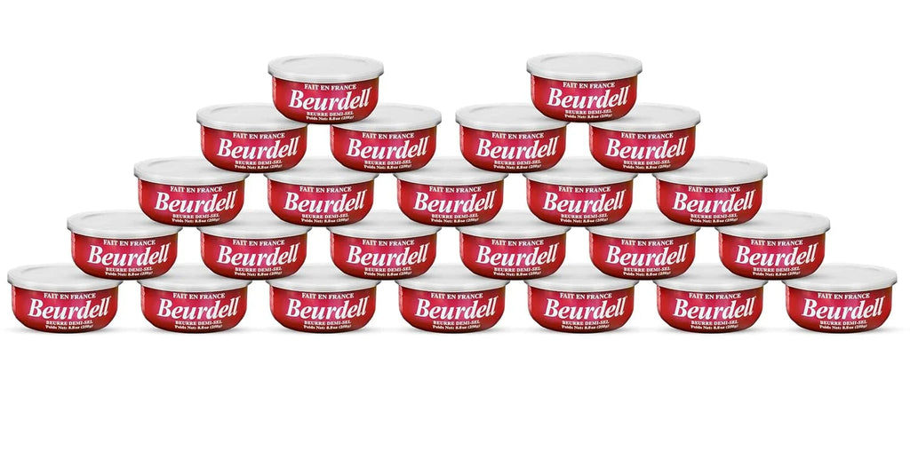 Beurdell Canned Salted Pasteurized French Butter, Pack Of 24