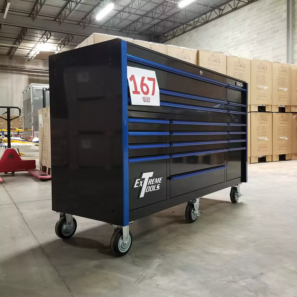 extreme-tools-rx-series-72-19-drawer-roller-cabinet-blackblue-showroom-demo-12-gauge-steel-full-extension-drawers-5966