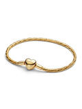 Heart Clasp Faceted Snake Chain Bracelet