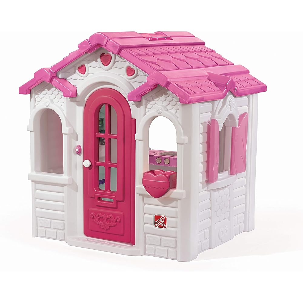 Step2 Sweetheart Kids Playhouse, Indoor/Outdoor Durable Plastic, Ages 1.5+ Years
