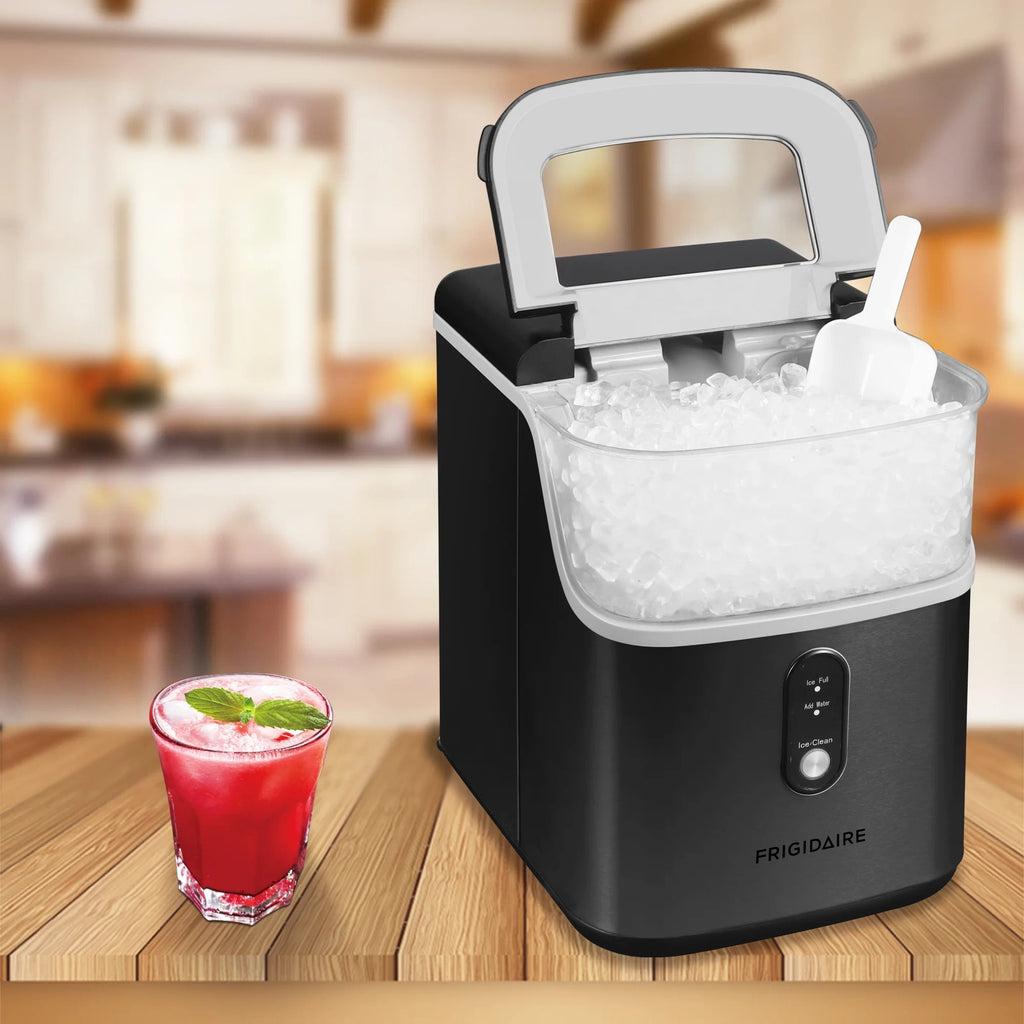 Frigidaire Nugget Ice Maker, 33 Lbs., Black Stainless Steel - EFIC228