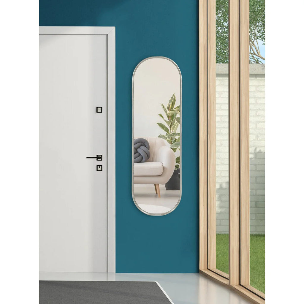 Capsule Framed Wall Mirror, 16x48, 18x24, 22x34, 24x36, Black, Bronze, Gold, Gray, Silver, Antique-Bronze