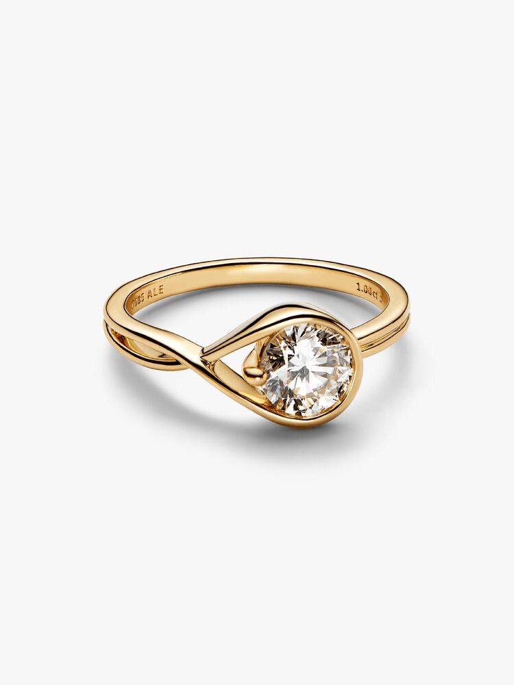 Pandora Infinite 14k Gold Lab-grown Diamond Ring