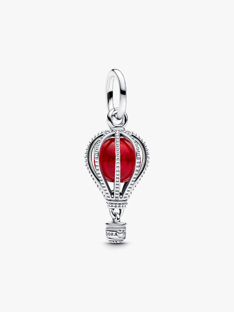 Hot Air Balloon Murano Glass Dangle Charm
