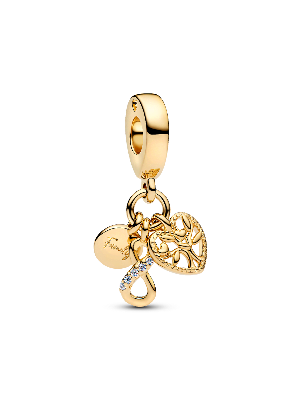 Family Infinity Triple Dangle Charm