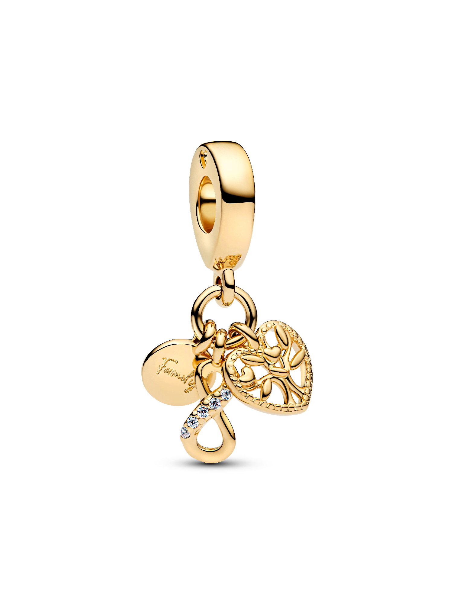 Family Infinity Triple Dangle Charm