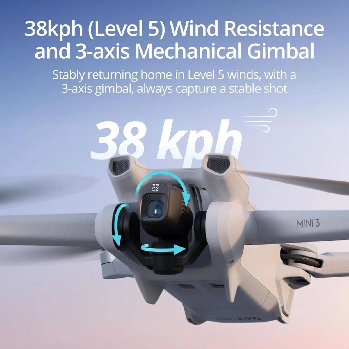 dji Camera Drone, 4K, 38-Min Flight Time, 10 km Video Transmission - Mini 3