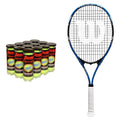Wilson Tour Slam Lite Tennis Racket Bundle With Penn Tennis Balls 36-Pack