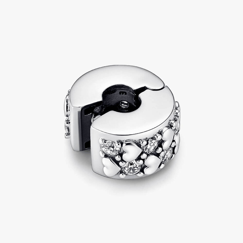 Infinite Hearts Sparkling Clip Charm