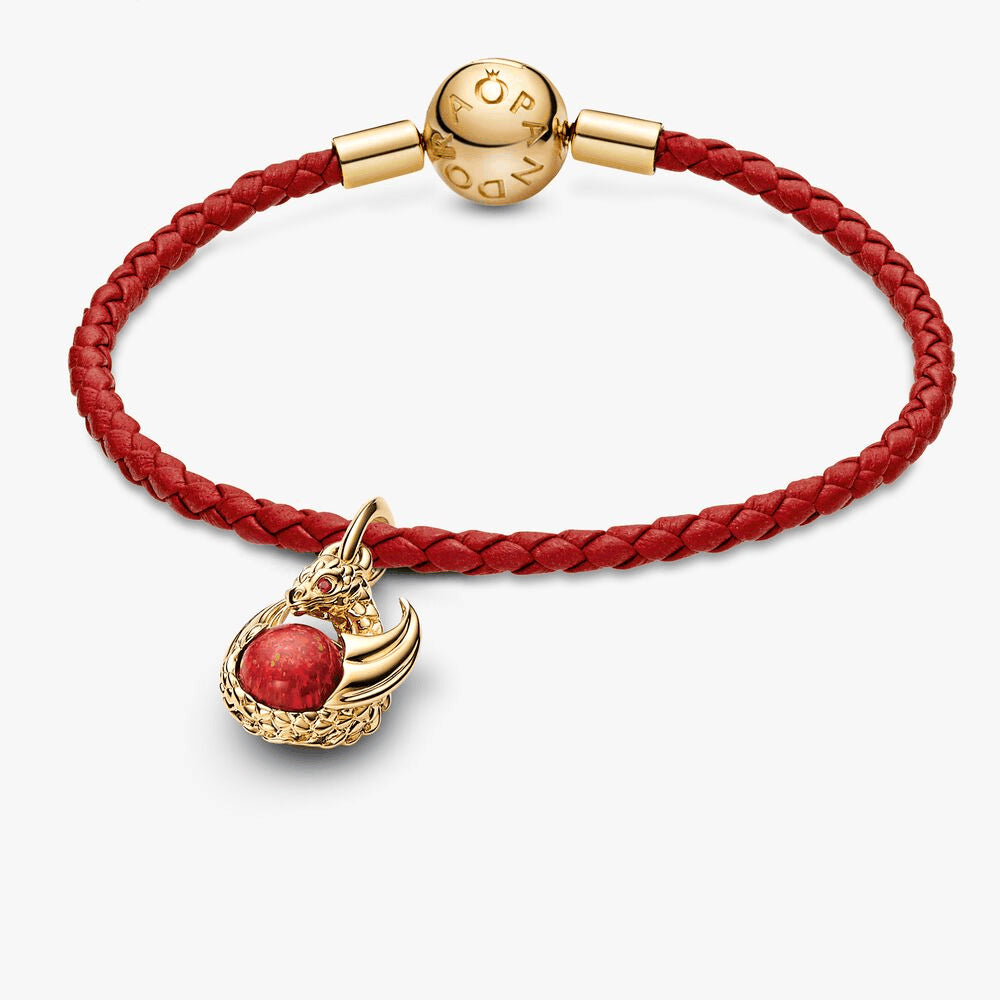 Game of Thrones Red Fire Dangle Charm Bracelet Set