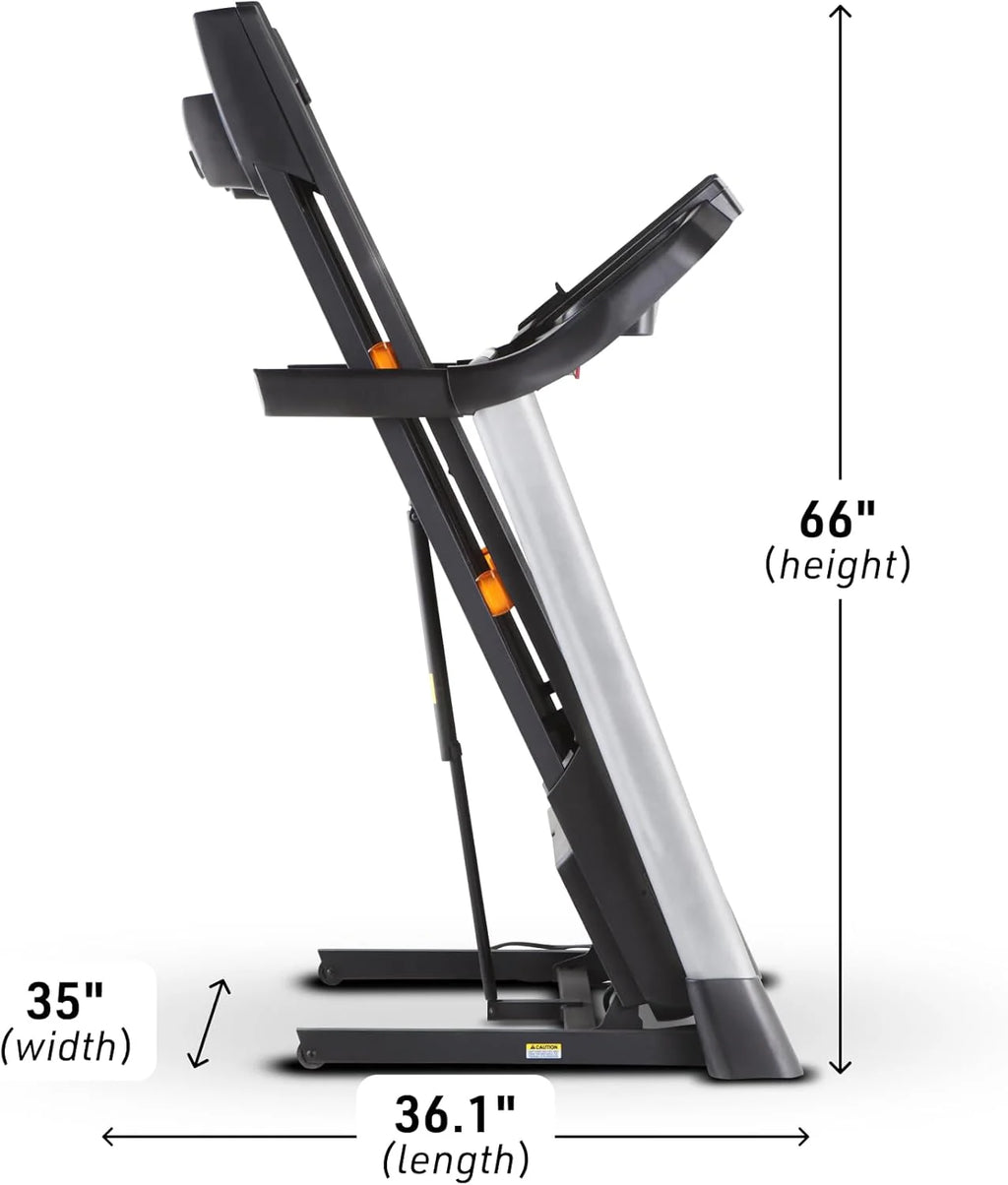 Nordictrack T Series Treadmill, Black, 73.5 in D x 36 in W x 54 in H, 55 in x 20 in Deck