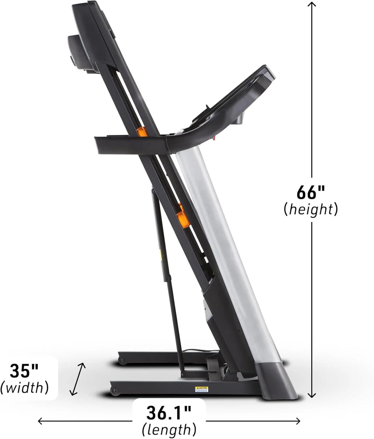 Nordictrack T Series Treadmill, Black, 73.5 in D x 36 in W x 54 in H, 55 in x 20 in Deck