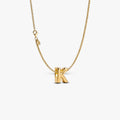 Letter K Charm Necklace