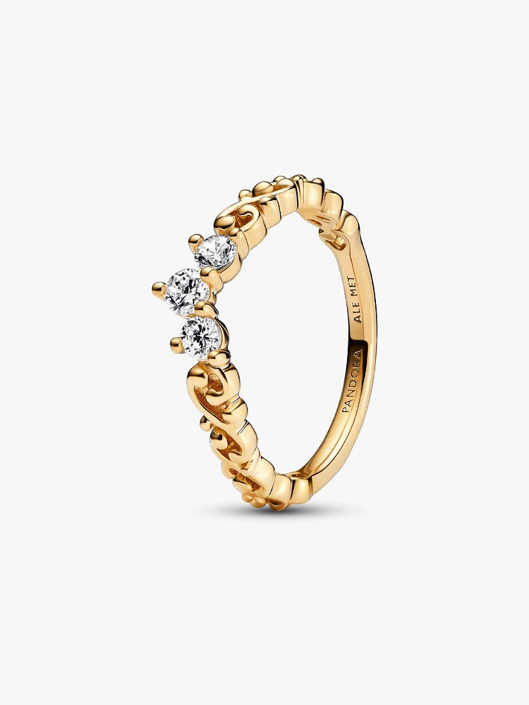 Regal Golden Tiara Ring Set